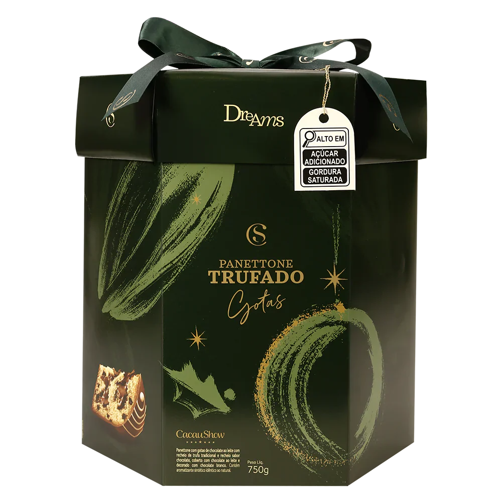 Panetone Dreams Trufado com Gotas ao Leite 750g