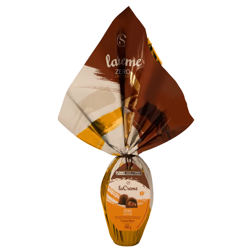 Ovo de Páscoa laCreme ao Leite Zero Lactose 180g