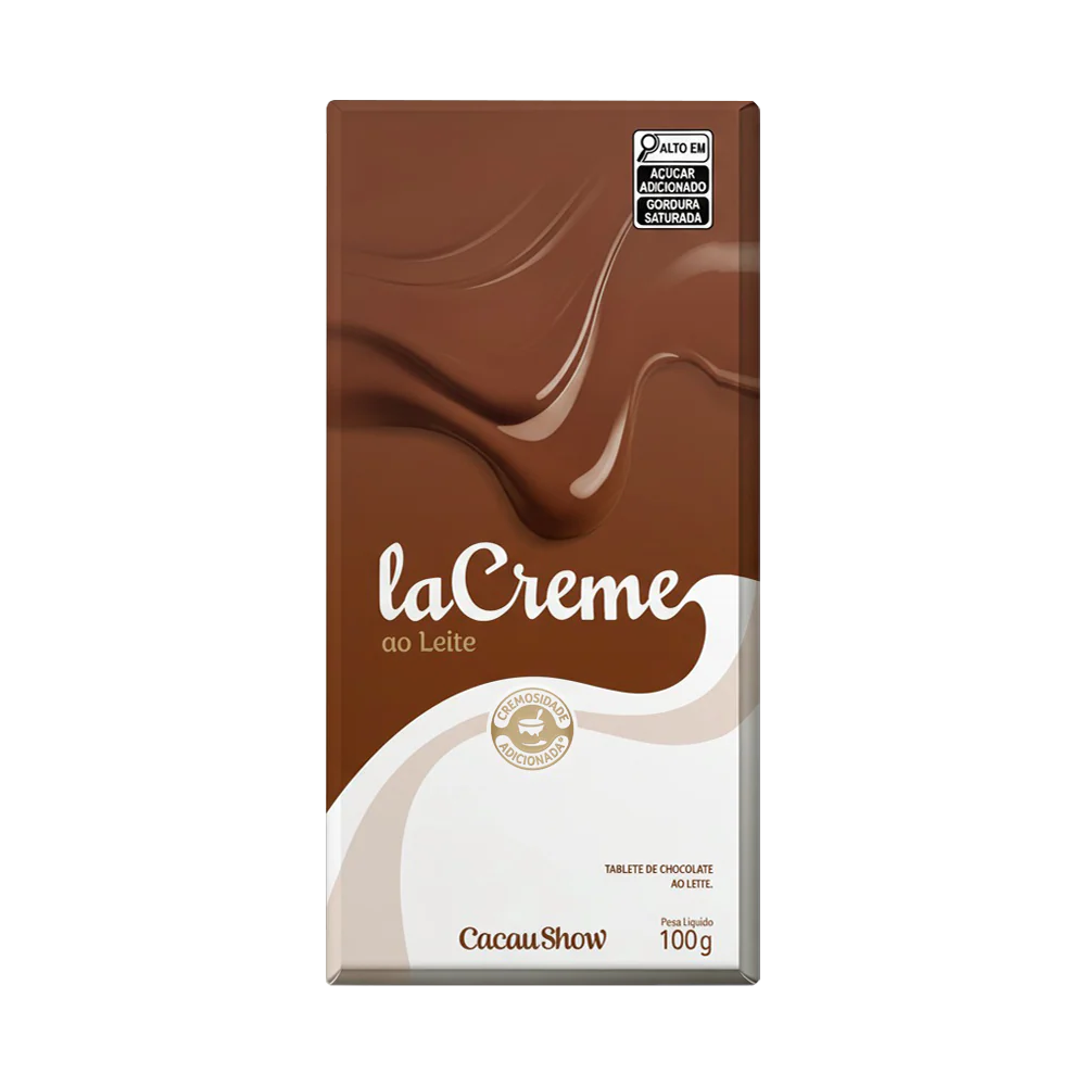 Tablete laCreme de Chocolate ao Leite 100g