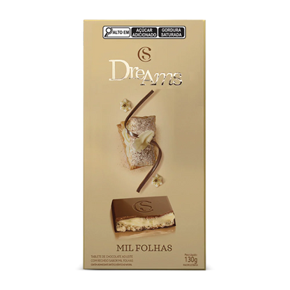 Tablete Dreams Mil-Folhas 130g