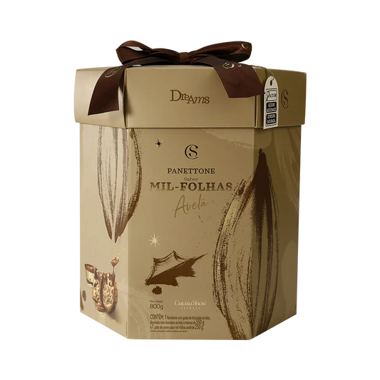 Panetone Fondue Mil-Folhas Avelã 800g