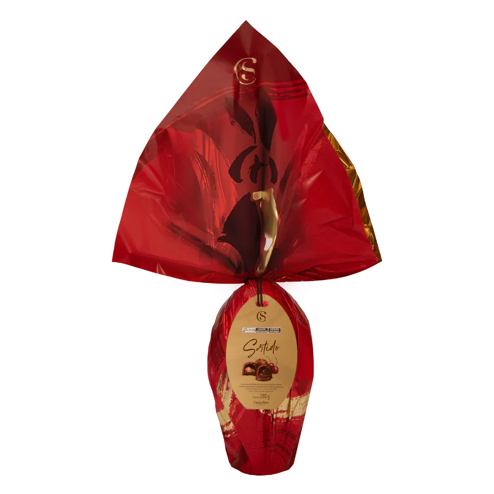 Ovo de Páscoa Clássicos ao Leite com Bombons 280g