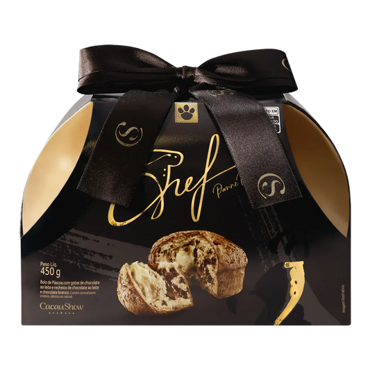 Bolo de Páscoa do Chef ao Leite e Branco 450g