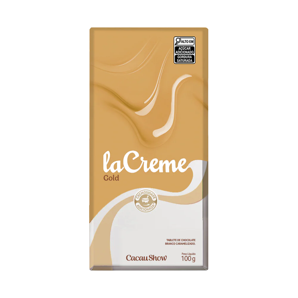 Tablete laCreme Gold de Chocolate Branco 100g
