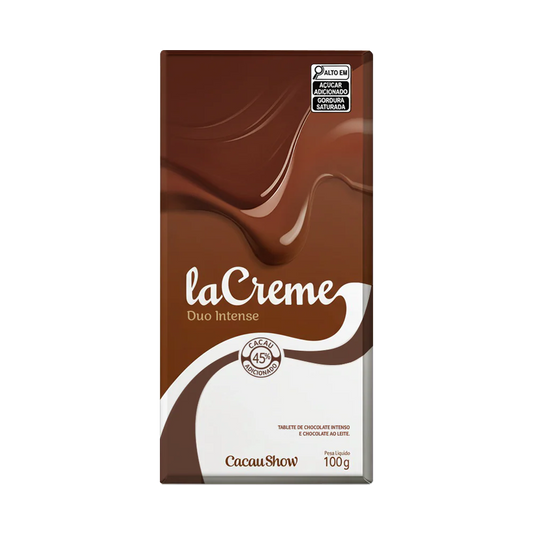 Tablete laCreme de Chocolate ao Leite e Intenso 100g