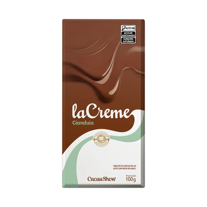 Tablete laCreme de Chocolate ao Leite e Avelã 100g