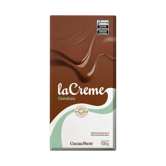 Tablete laCreme de Chocolate ao Leite e Avelã 100g