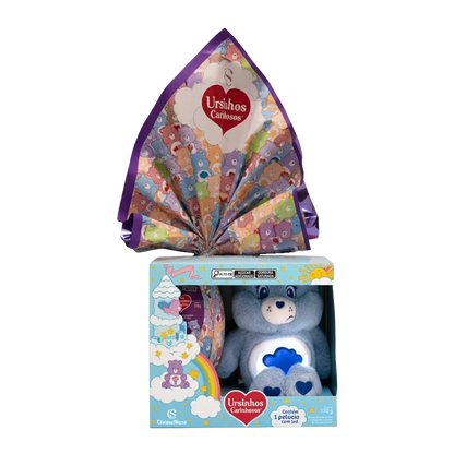 Ovo de Páscoa ao Leite Pelúcia Zangadinho com LED Ursinhos Carinhosos 170g