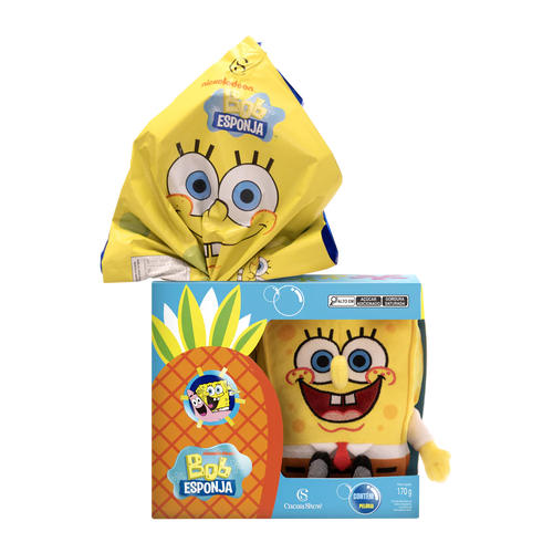 Ovo de Páscoa Pelúcia Bob Esponja 170g