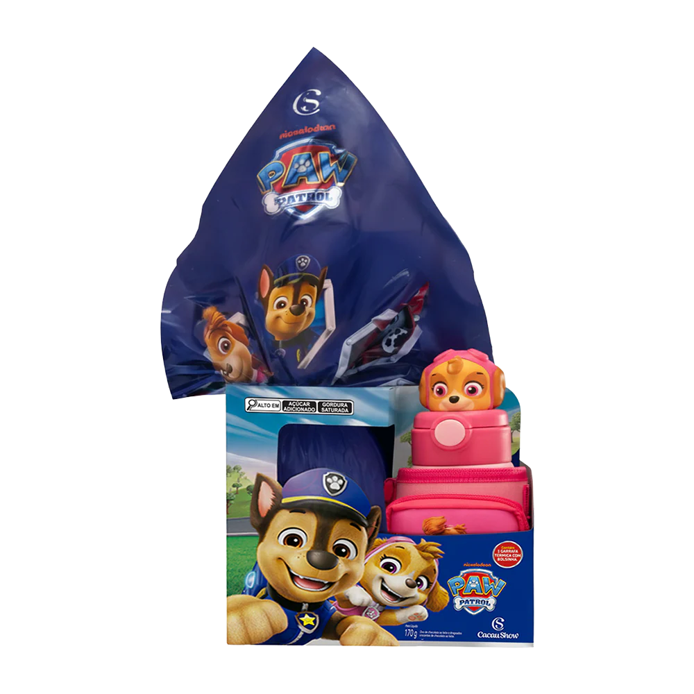 Ovo de Páscoa Patrulha Canina Garrafa Skye 170
